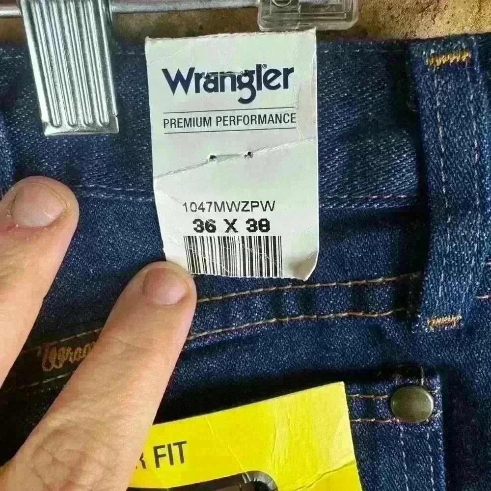 Wrangler Western Jeans Premium Performance Cowboy Cut Regular Fit 36x38 47MWZPW